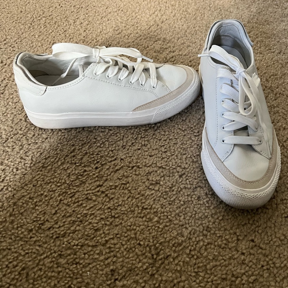 White sneakers